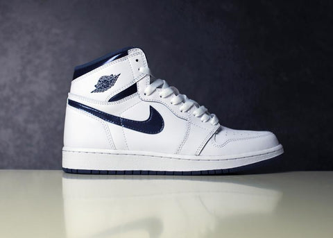 JORDAN - Boy - GS Air Jordan 1 Mid - Metallic Navy