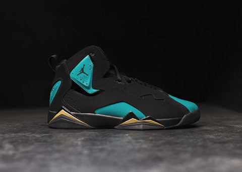JORDAN - Girl - GS True Flight - Black/Rio Teal/Gold