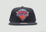 MITCHELL & NESS - Accessories - NY Knicks Solid Snapback - Black/Orange
