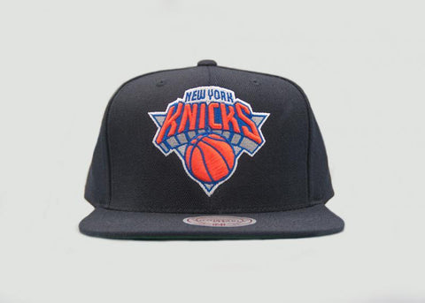 MITCHELL & NESS - Accessories - NY Knicks Solid Snapback - Black/Orange