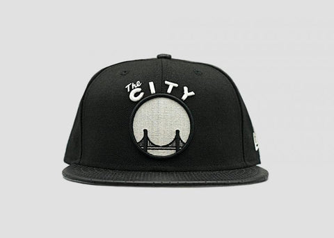 NEW ERA - Accessories - Golden State Warriors Hardwood Classic Snapback - Black/White