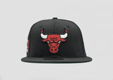 NEW ERA - Men - Bulls Custom Snapback - Black/Red