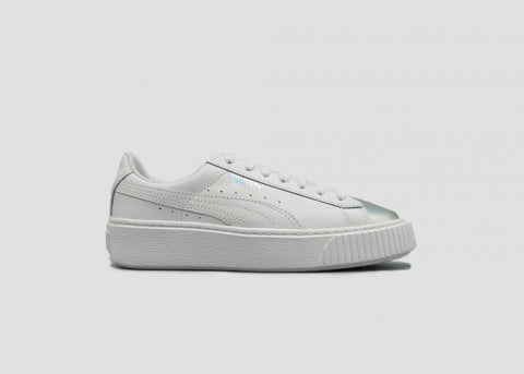 PUMA - Women - W Suede Platform - White/Iridescent