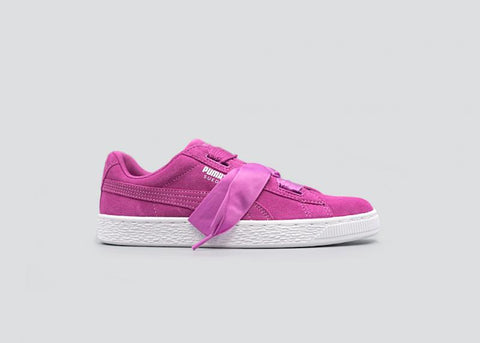 PUMA - Girls - GS Suede Heart - Pink/White