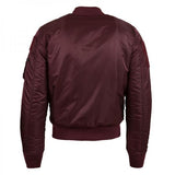 ALPHA INDUSTRIES - Men - MA-1 Flex Slim Jacket - Maroon