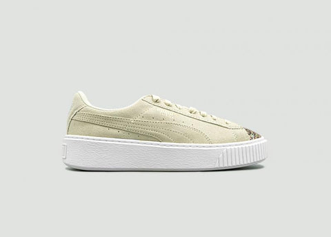 PUMA - Women - W Suede Platform - Cream/Multi Glitter