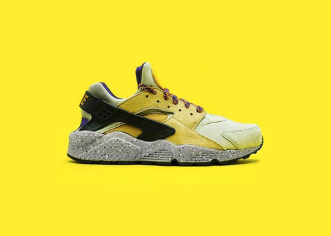 NIKE - Men - Air Huarache - Linen/Beige/Purple