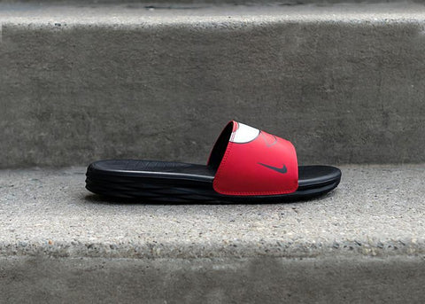 NIKE - Men - NBA Bulls Benassi - Red/Black