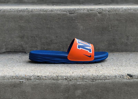 NIKE - Men - NBA Knicks Benassi - Orange/Blue