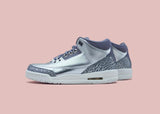 JORDAN - Girls - GG Retro 3 - Silver/Grey/White