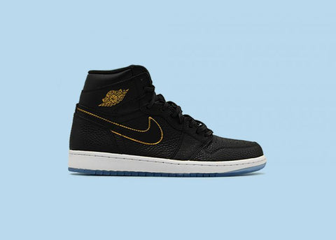 JORDAN - Men - Retro 1 Retro High - Black/Gold/White