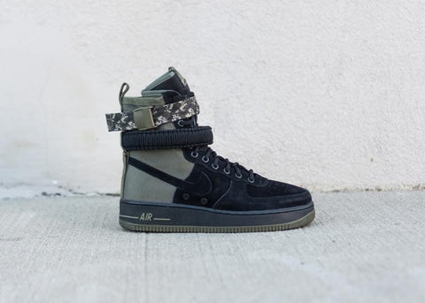 NIKE - Men - SF Air Force 1 High - Black/Olive Camo