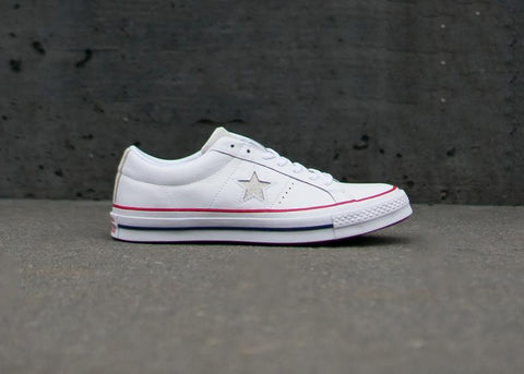 CONVERSE - Men - One Star - Leather - White/Red
